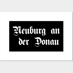 Neuburg an der Donau written with gothic font Posters and Art